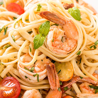 Linguini with Herb Grilled Shrimp